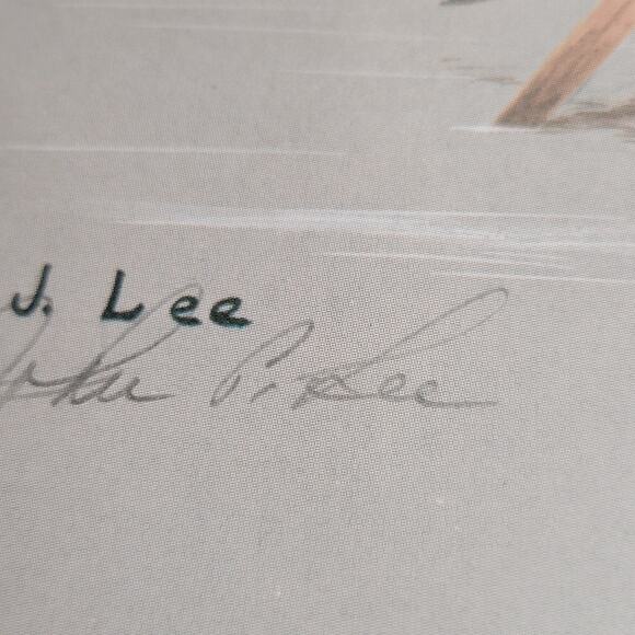 John P Lee 1983 Unframed print Pintail Duck #554/650 Pencil Signed 11⅛ x 10¼ - Picture 6 of 16